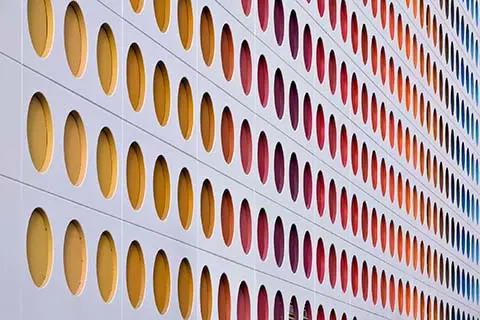Glass building architecture
